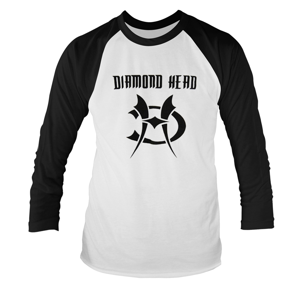 Diamond Head – Logo Long Sleeved Baseball T-Shirt