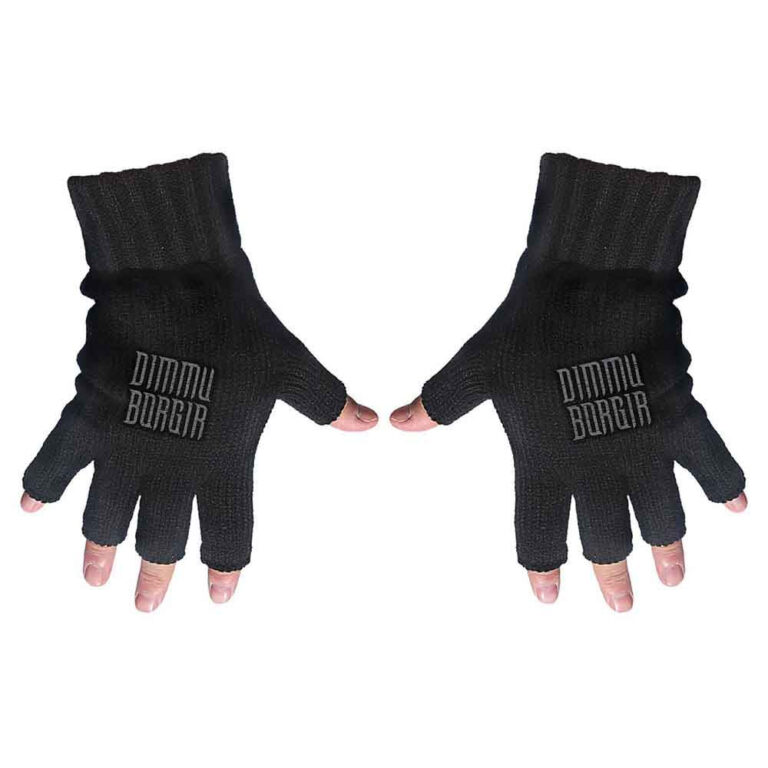 Dimmu Borgir Logo Fingerless Gloves