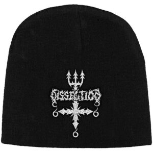 Dissection Unisex Logo / Cross Black Beanie Hat
