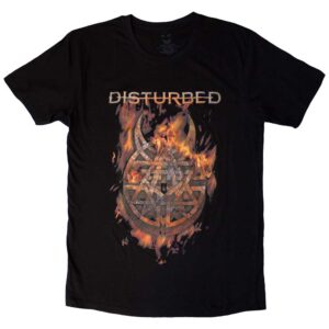 Disturbed Burning Belief Black T-Shirt
