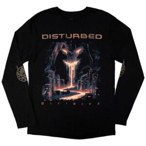 Disturbed European Tour '23 Divisive Black Back Print & Ex-Tour Long Sleeve T-Shirt
