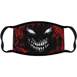 Disturbed Scary Face Black Face Mask