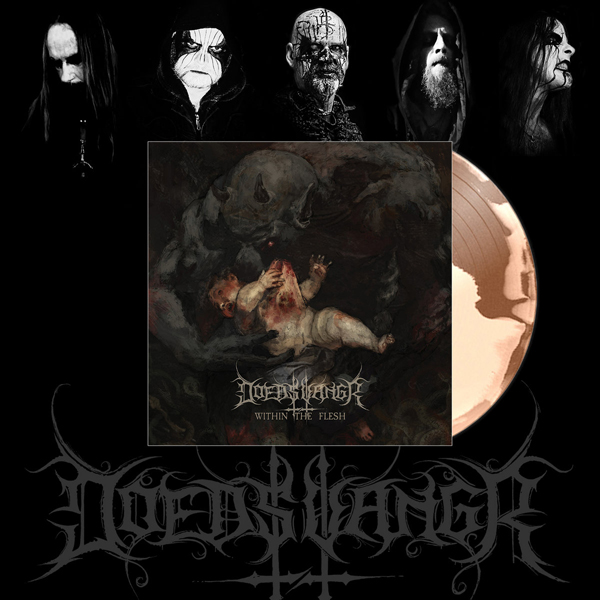 Doedsvangr – WITHIN THE FLESH (BONE W/ BROWN SWIRL VINYL) Vinyl LP