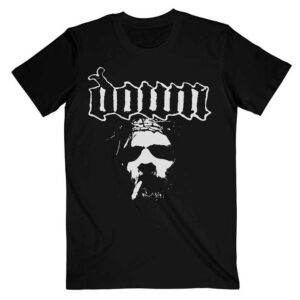 Down Face Black T-Shirt