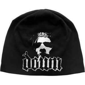 Down Unisex Logo/Face Black Beanie Hat