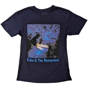 Echo & The Bunnymen Ocean Rain Navy Blue T-Shirt