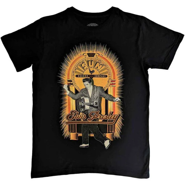 Sun Records Elvis Dancing Black T-Shirt