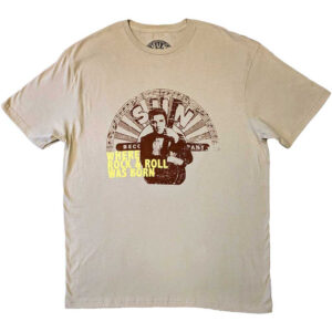Sun Records Elvis Where R&R Was Born Sand T-Shirt