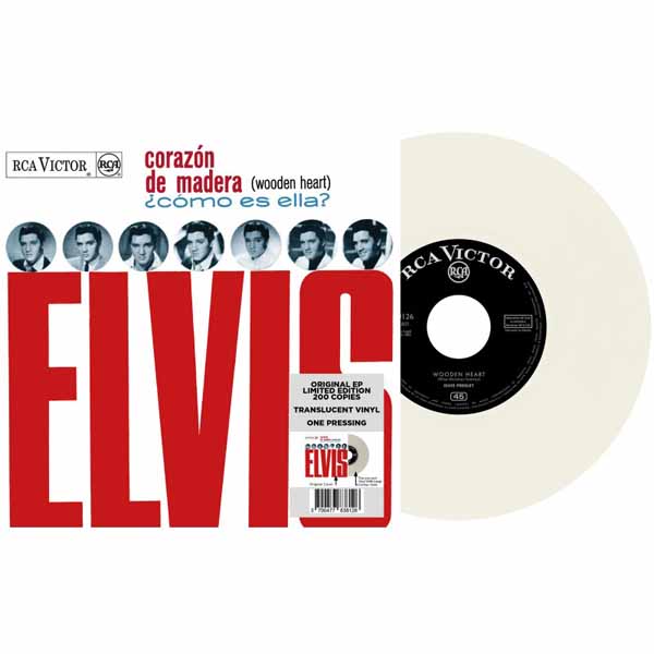 Elvis Presley – CORAZÓN DE MADERA (TRANSLUCENT VINYL) 7″ Vinyl