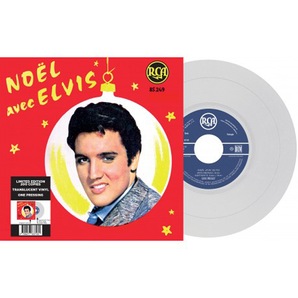 Elvis Presley – EP ÉTRANGER N°12 – NOËL AVEC ELVIS  TRANSLUCENT VINYL 7″ Vinyl