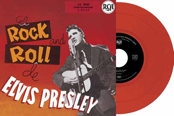 Elvis Presley – EP ÉTRANGER N°19 – EL ROCK AND ROLL DE ELVIS PRESLEY (SPAIN)(RED VINYL) 7″ Vinyl