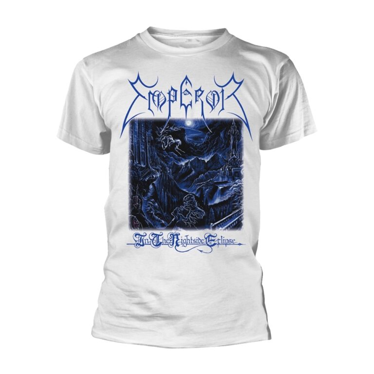 Emperor – In The Nightside Eclipse (white) Front / Back Print T-Shirt