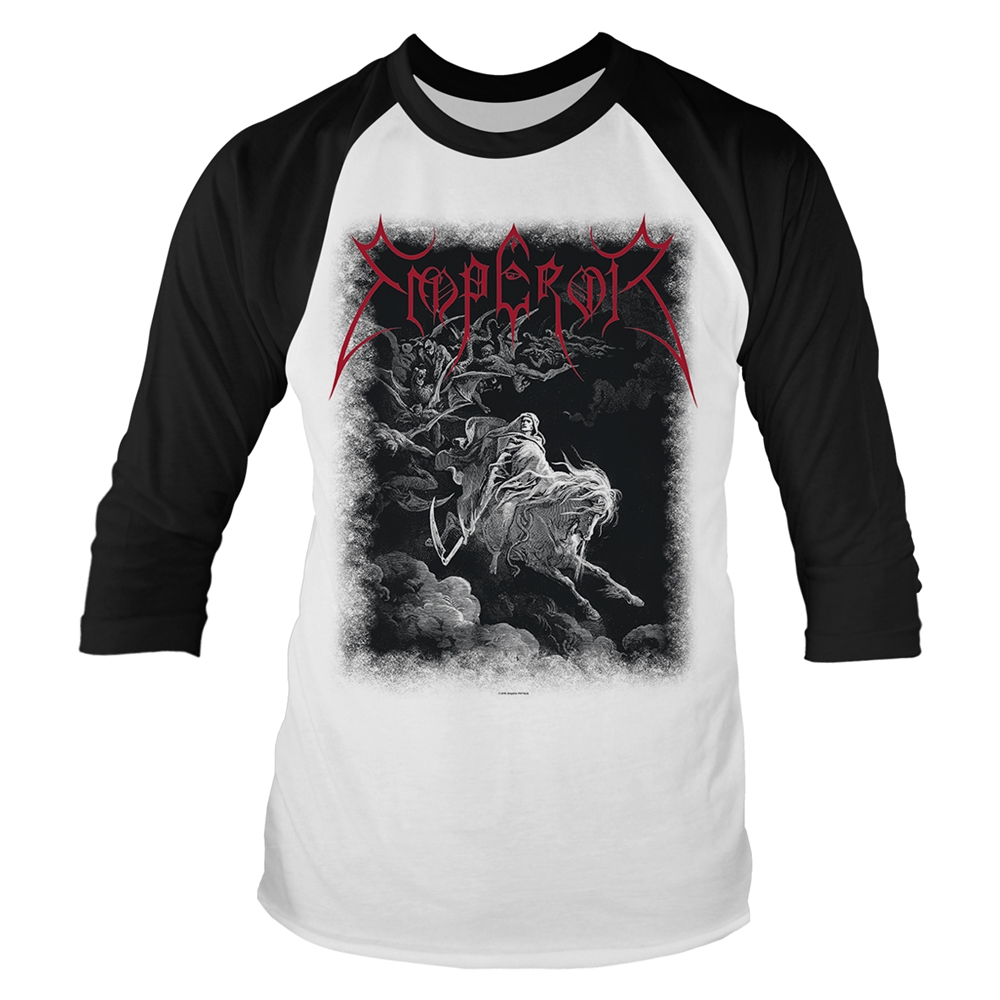 Emperor – Rider (white/black) 3/4 Sleeve Baseball T-Shirt
