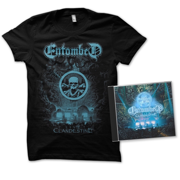 Entombed – CLANDESTINE LIVE (+T-SHIRT L) CD