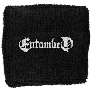 Entombed Embroidered Wristband: Logo Embroidered Wristband