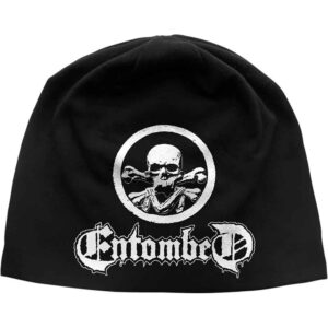 Entombed Unisex Skull Logo Black Beanie Hat