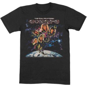 Europe Final Countdown Black T-Shirt