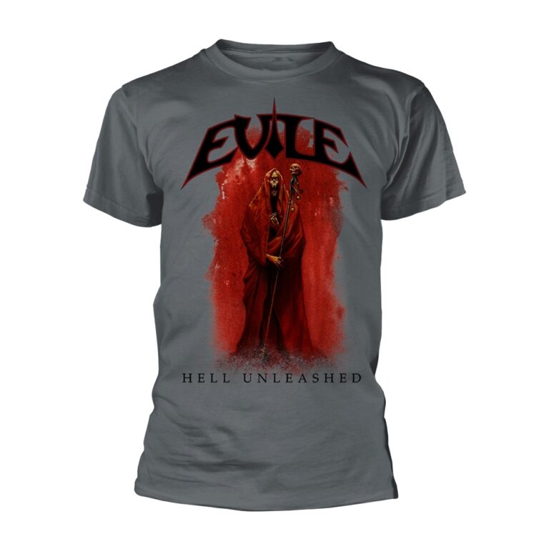 Evile – Hell Unleashed (charcoal) Front / Back Print T-Shirt