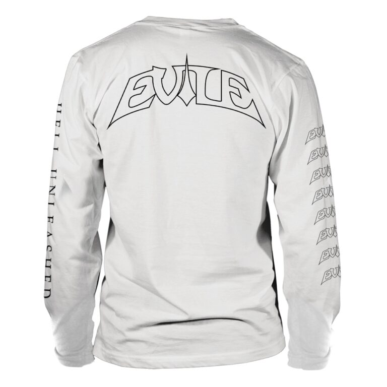 Evile – Hell Unleashed (white) Long Sleeved T-Shirt