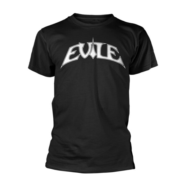 Evile - Logo (black Ts/white Print) T-Shirt