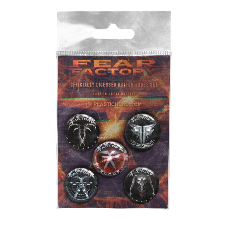 Fear Factory – ALBUMS 2010-2021 BUTTON BADGE SET