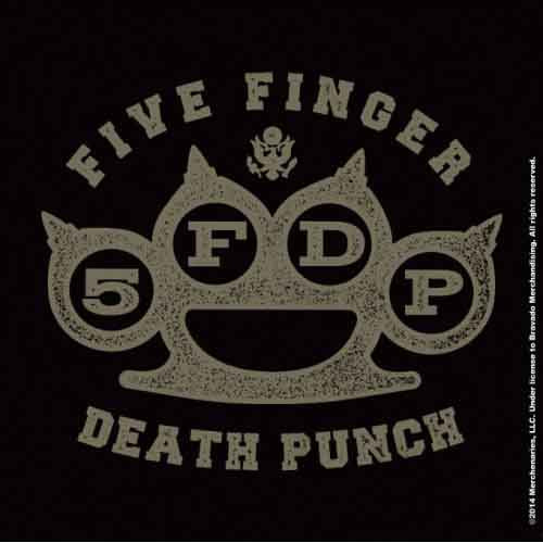 Five Finger Death Punch Brass Knuckle Single Cork Coaster