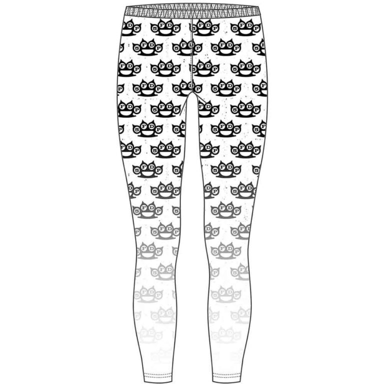 Five Finger Death Punch Knuckleduster (Black & White) (LOS) Ladies Leggings