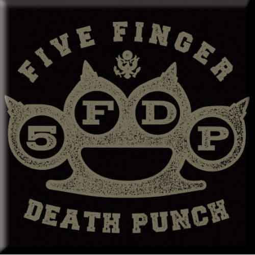 Five Finger Death Punch Brass Knuckle Fridge Magnet