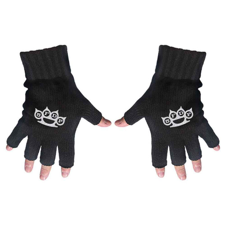 Five Finger Death Punch Logo Fingerless Gloves