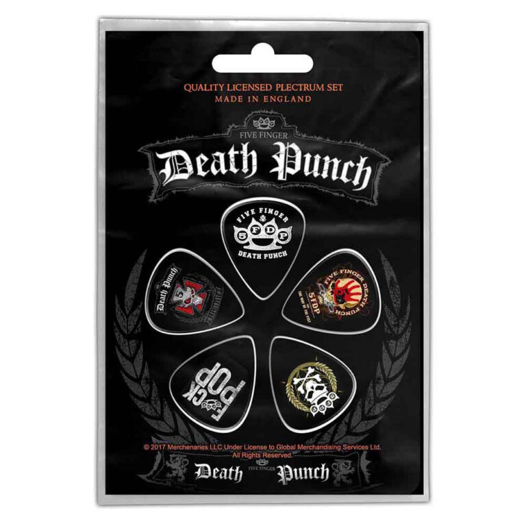 Five Finger Death Punch Logos Plectrum Pack