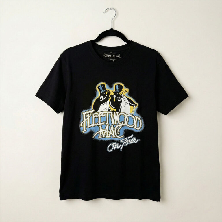 Fleetwood Mac Unisex Premium Carbon T-Shirt: On Tour Black T-Shirt