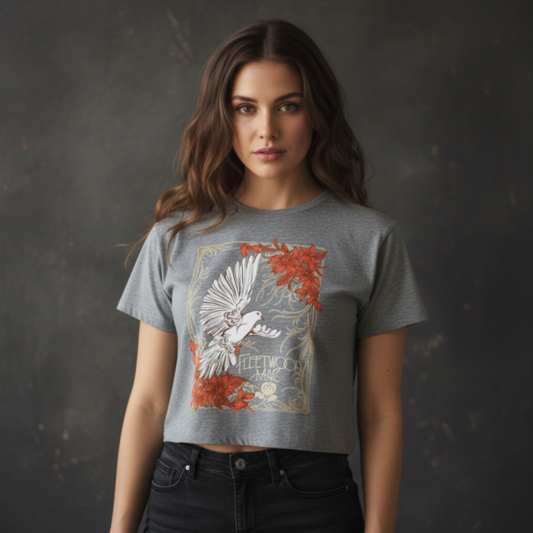 Fleetwood Mac Dove Ladies Crop Top