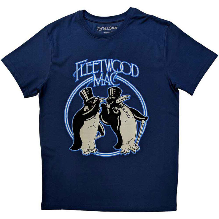 Fleetwood Mac Penguins (Denim Blue) T-Shirt