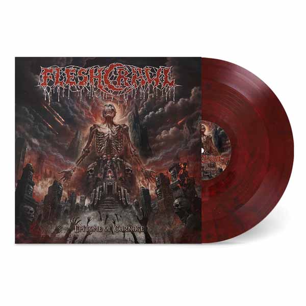 FLESHCRAWL – EPITOME OF CARNAGE (CARNIVOROUS WRATH MARBLED VINYL) Vinyl LP
