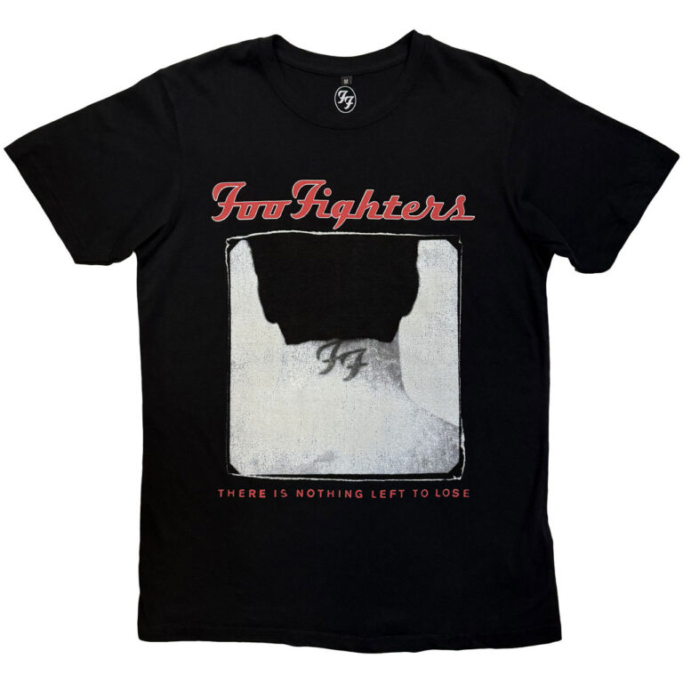 Foo Fighters Unisex Premium Carbon T-Shirt: Nothing Left To Lose Tour Black Back Print T-Shirt