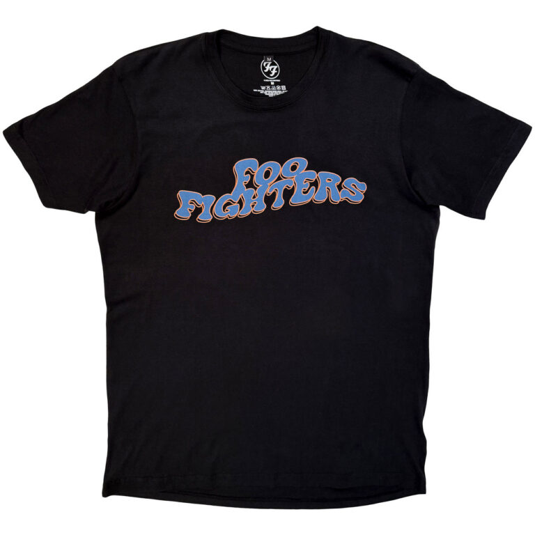 Foo Fighters Unisex Premium Carbon T-Shirt: Space Butterflies Black Back Print T-Shirt