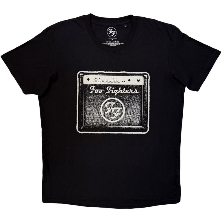 Foo Fighters Unisex Premium Carbon T-Shirt: Amp Black T-Shirt