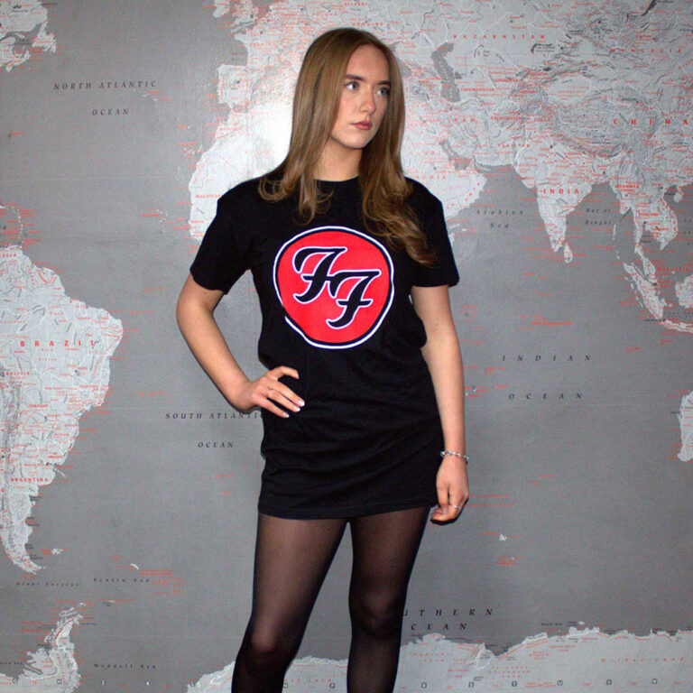 Foo Fighters FF Logo Ladies T-Shirt Dress