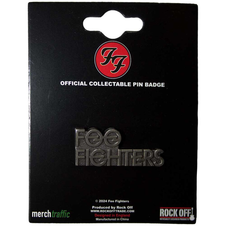 Foo Fighters Stacked Logo Pin Badge