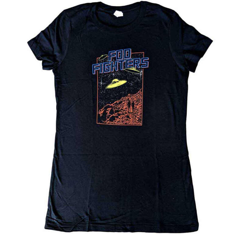 Foo Fighters UFOS 2015 European Tour Ladies T-Shirt