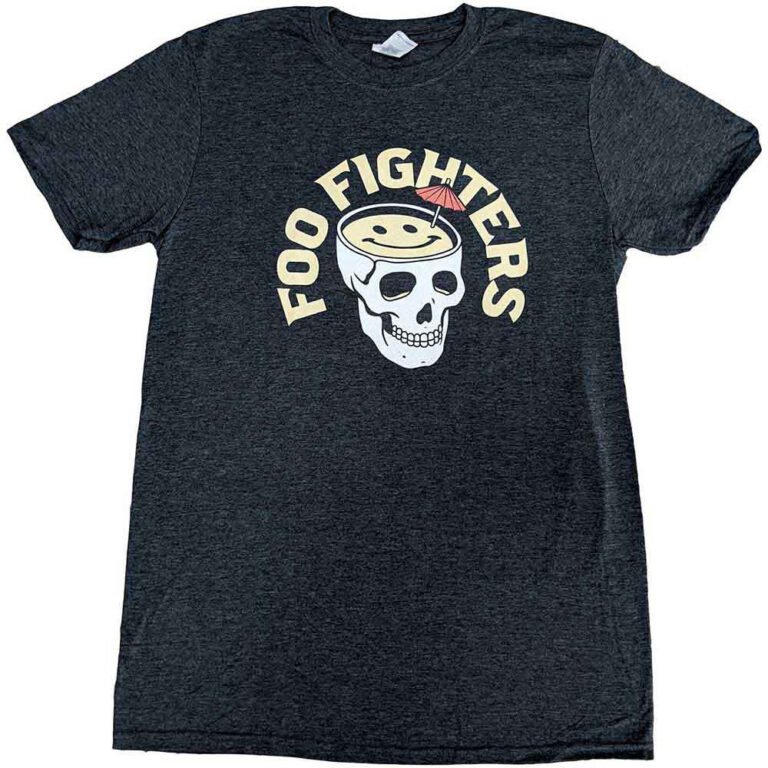 Foo Fighters Skull Cocktail (Heather) T-Shirt