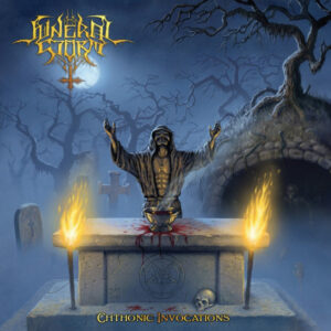 Funeral Storm - CHTHONIC INVOCATIONS (BLACK OR BLUE/CLEAR GALAXY) Vinyl LP
