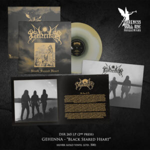 Gehenna - BLACK SEARED HEART (SILVER/GOLD VINYL) Vinyl LP