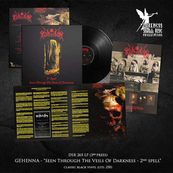 Gehenna – SEEN THROUGH THE VEILS OF DARKNESS (THE SECOND SPELL) (BLACK VINYL 3RD PRESS) Vinyl LP