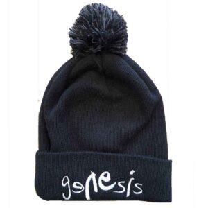 Genesis Unisex Bobble Logo Black Ex-Tour Beanie Hat