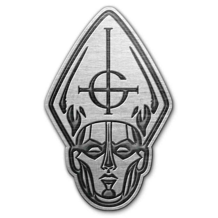 Ghost Papa Head (Die-Cast Relief) Pin Badge