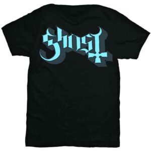 Ghost Blue/Grey Keyline Logo Black T-Shirt