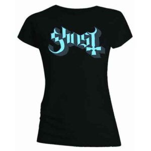 Ghost Blue/Grey Keyline Logo Skinny Fit Ladies T-Shirt