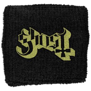 Ghost Embroidered Wristband: Logo Embroidered Wristband