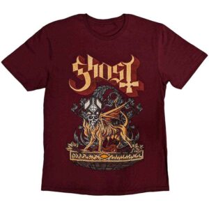 Ghost Firemilk Maroon Red T-Shirt